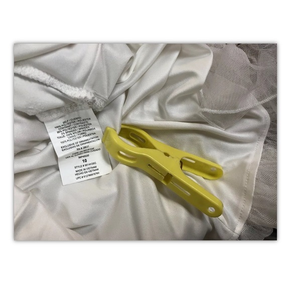 My Michelle, girl, dress, white/gold, size 10.: - Picture 7 of 8